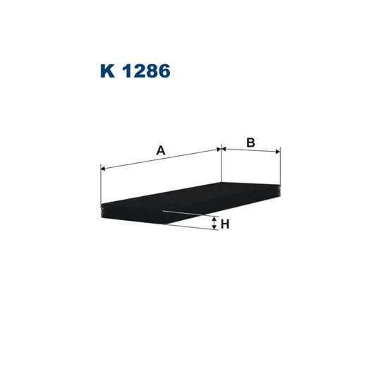 K 1286 - Filter, kupéventilation 