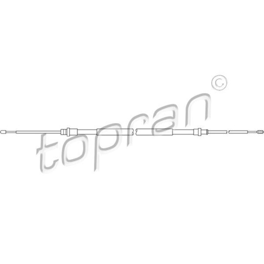 721 661 - Cable, parking brake 