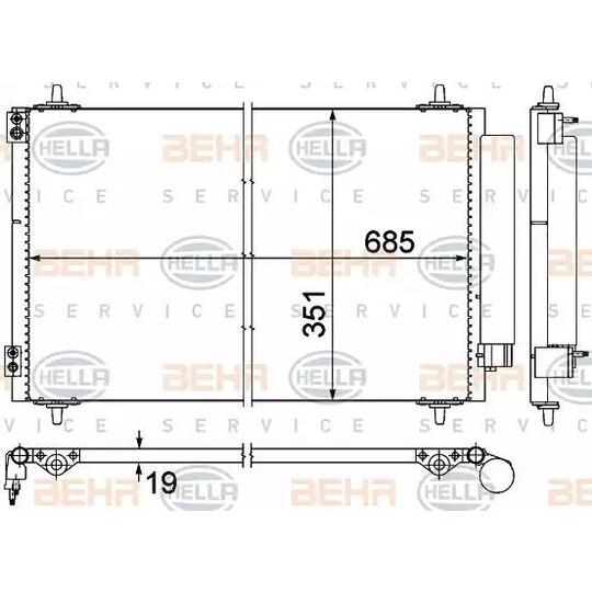 8FC351 309-411 - Kondensaator, kliimaseade 