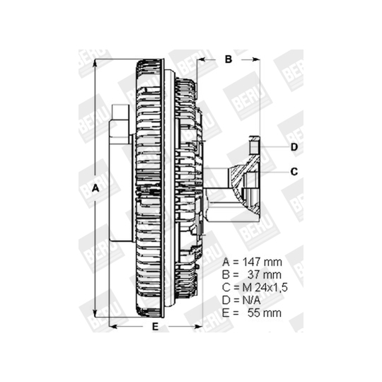 LK 002 - Clutch, radiator fan 