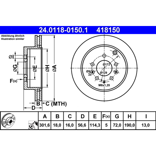 24.0118-0150.1 - Brake Disc 