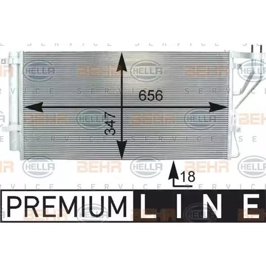 8FC351 303-161 - Lauhdutin, ilmastointilaite 