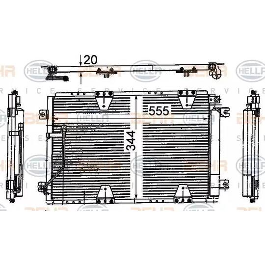 8FC351 318-781 - Condenser, air conditioning 