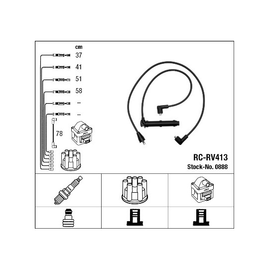 0888 - Ignition Cable Kit 