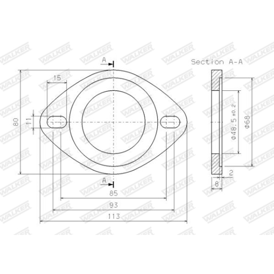 80391 - Pipe Connector, exhaust system 