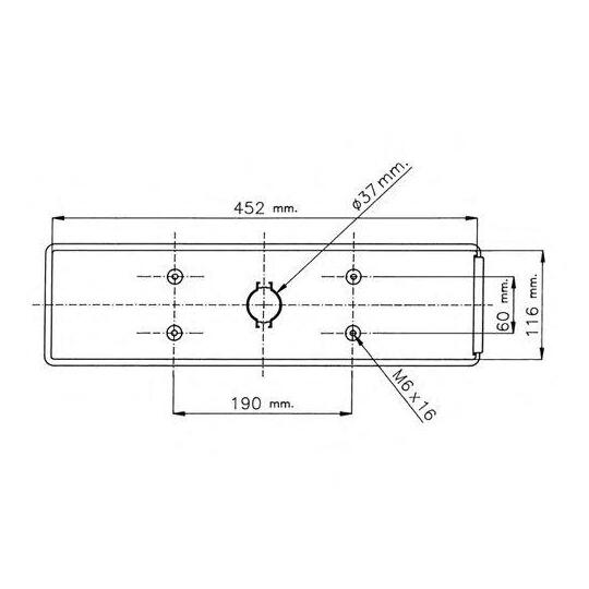 37111000 - Left rear lamp 