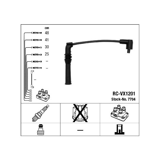 7704 - Ignition Cable Kit 