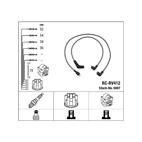0887 - Ignition Cable Kit 