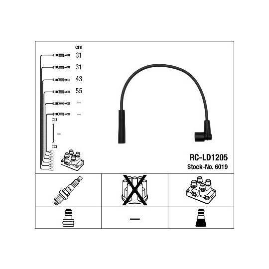 6019 - Ignition Cable Kit 