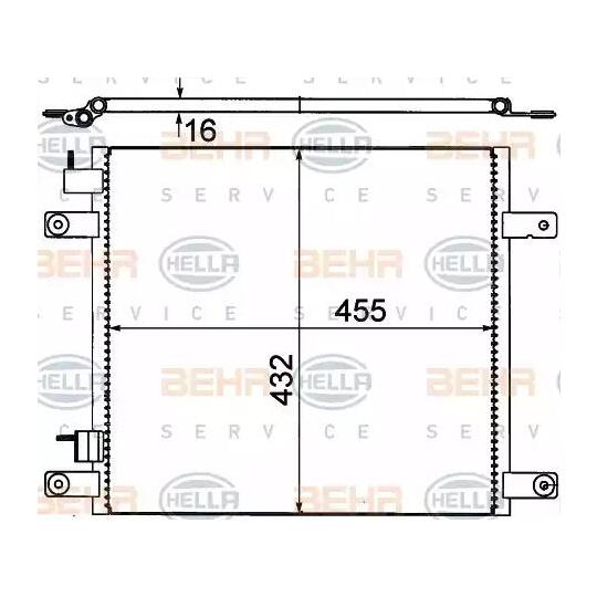 8FC351 318-631 - Condenser, air conditioning 