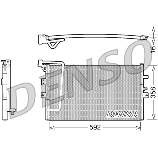 DCN25002 - Condenser, air conditioning 