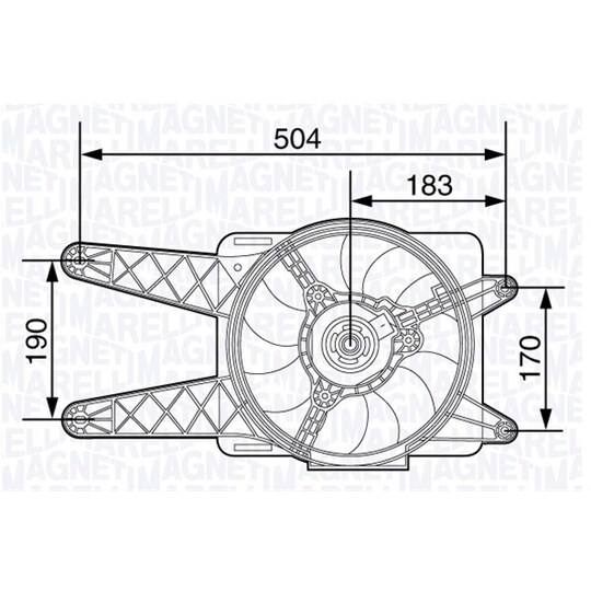 069422480010 - Fan, radiator 