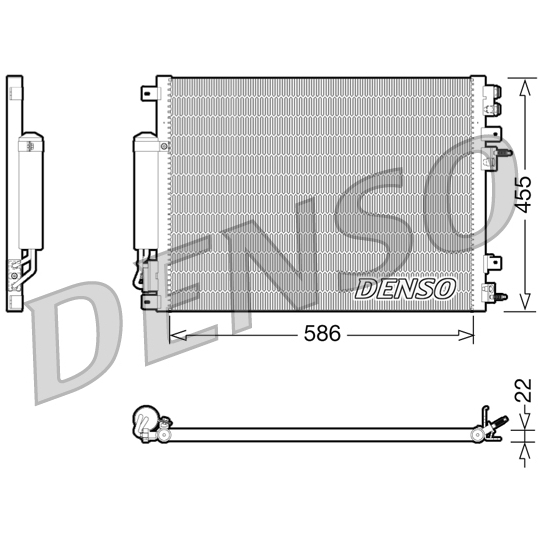DCN06001 - Lauhdutin, ilmastointilaite 