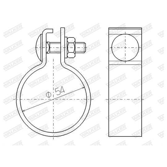 81923 - Clamp, exhaust system 