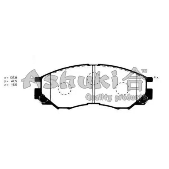 C01001 - Brake Pad Set, disc brake 