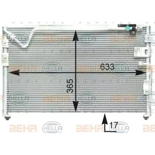 8FC351 303-041 - Condenser, air conditioning 