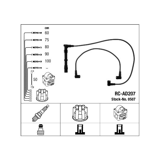 0507 - Tändkabelsats 