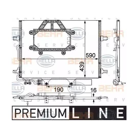 8FC351 303-451 - Condenser, air conditioning 