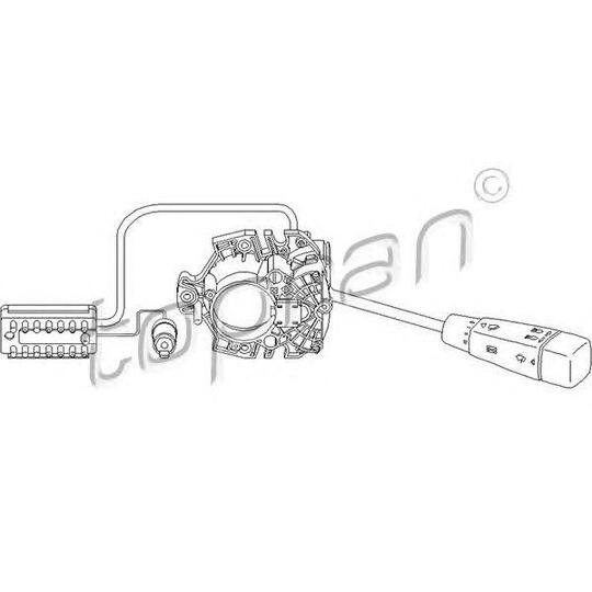 401 641 - Steering gear combined switch-key 