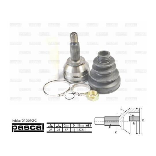 G1G010PC - Joint Kit, drive shaft 