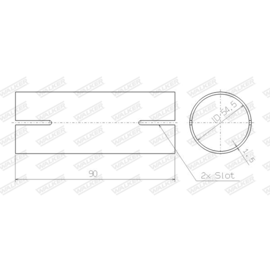 82466 - Pipe Connector, exhaust system 