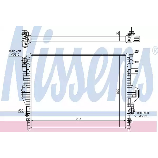 65299 - Radiator, engine cooling 