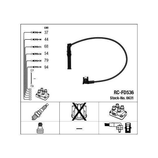 0631 - Tändkabelsats 