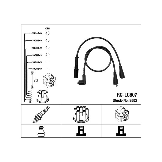 8502 - Süütesüsteemikomplekt 