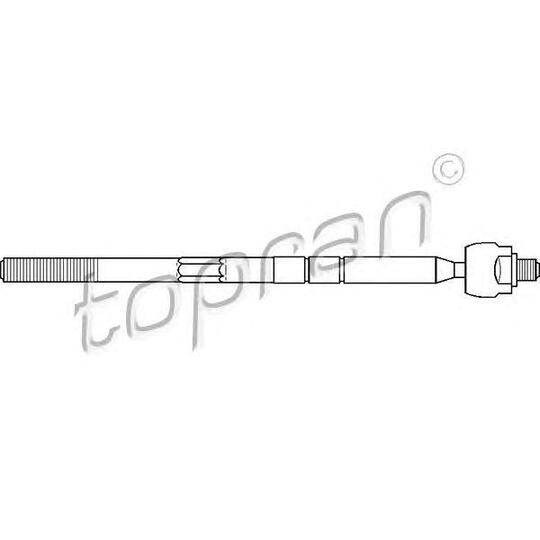 301 389 - Steering side rod (without end) 