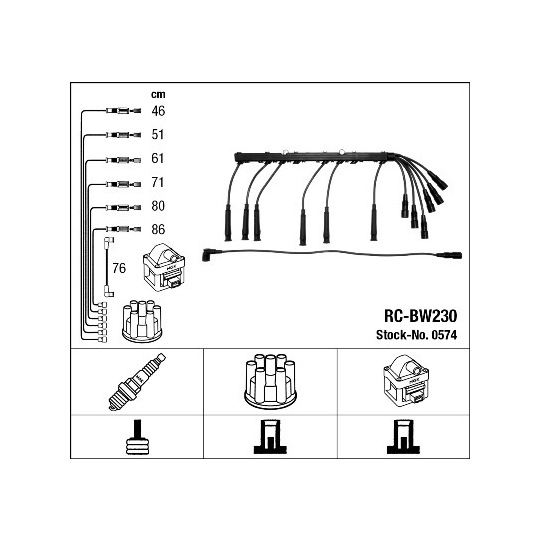 0574 - Ignition Cable Kit 