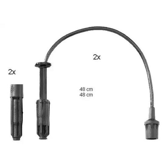 ZEF 1515 - Ignition Cable Kit 