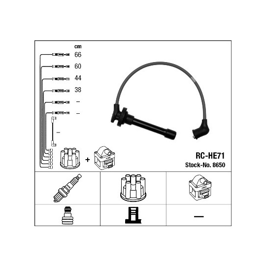 8650 - Tändkabelsats 