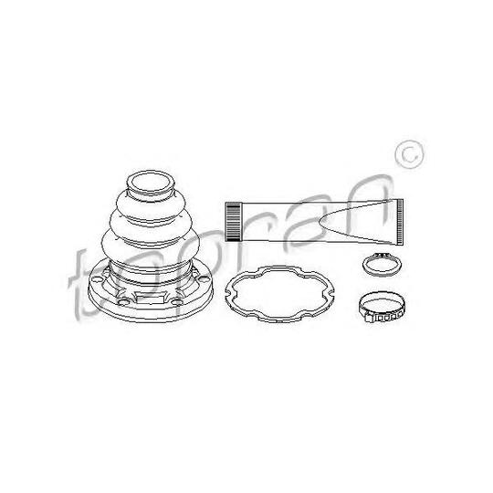 500 595 - Drive axle bellows kit 