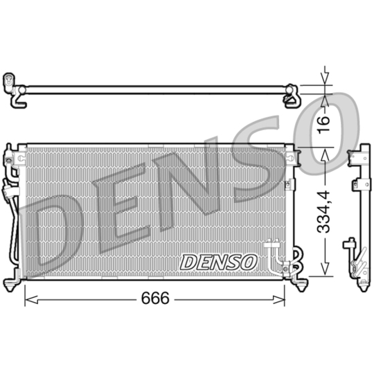 DCN45002 - Condenser, air conditioning 
