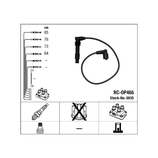 0835 - Ignition Cable Kit 