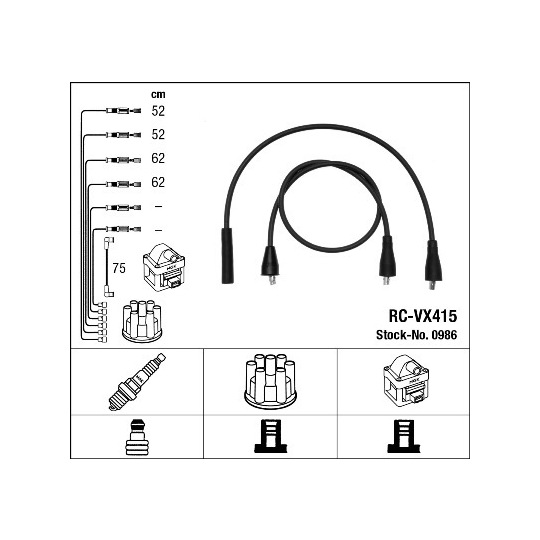 0986 - Ignition Cable Kit 