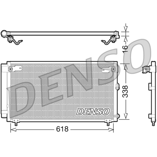 DCN51006 - Condenser, air conditioning 