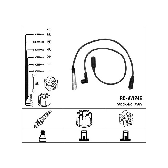7363 - Tändkabelsats 