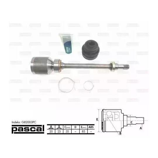 G82003PC - Joint Kit, drive shaft 