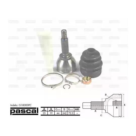 G18000PC - Joint Kit, drive shaft 