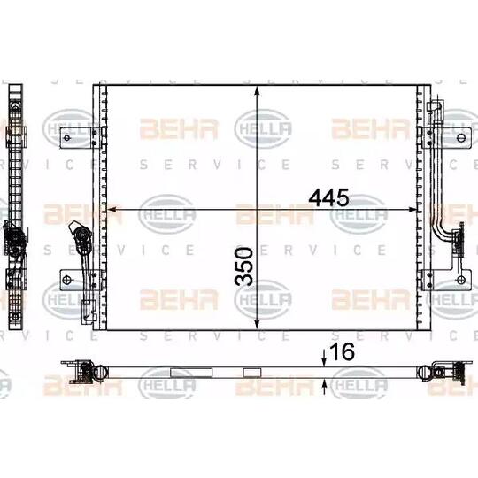 8FC351 309-311 - Condenser, air conditioning 