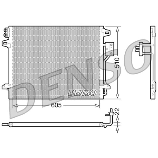 DCN06006 - Lauhdutin, ilmastointilaite 