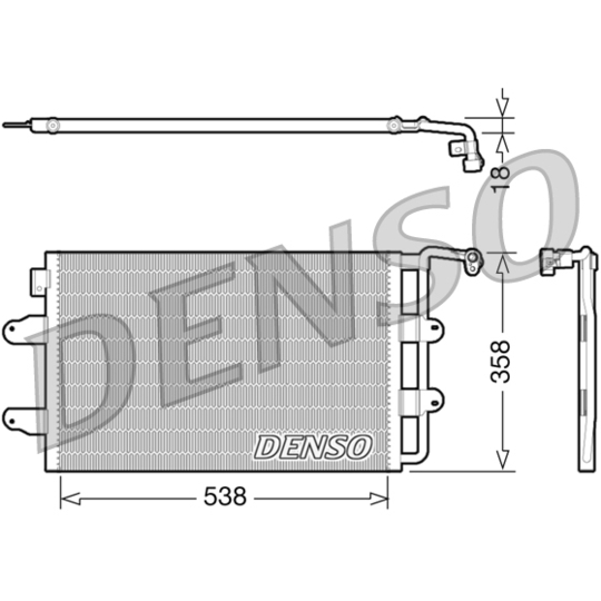 DCN32026 - Condenser, air conditioning 