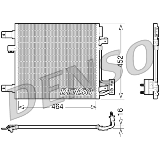 DCN06014 - Lauhdutin, ilmastointilaite 