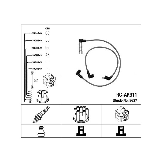8627 - Ignition Cable Kit 