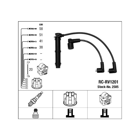 2585 - Ignition Cable Kit 