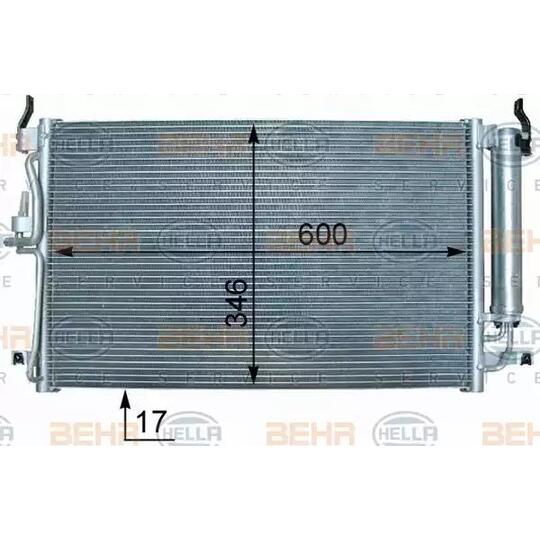 8FC351 302-681 - Condenser, air conditioning 