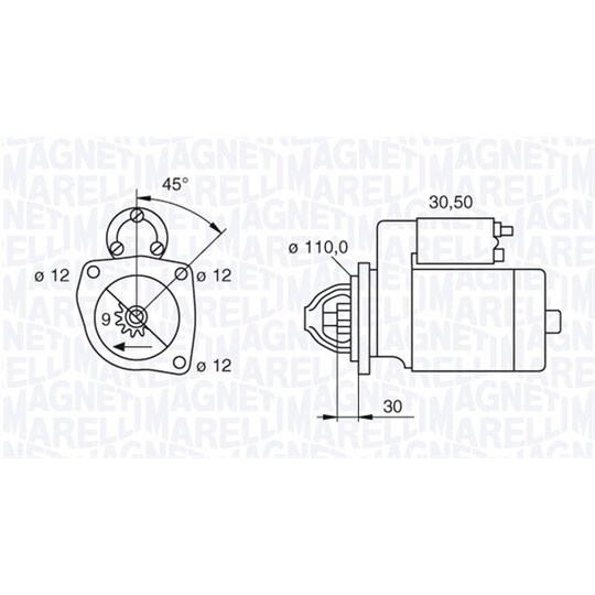 063522310110 - Startmotor 