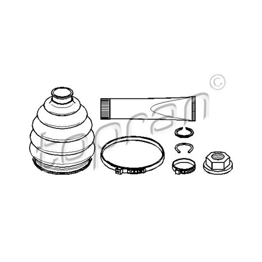 302 207 - Bellow Set, drive shaft 