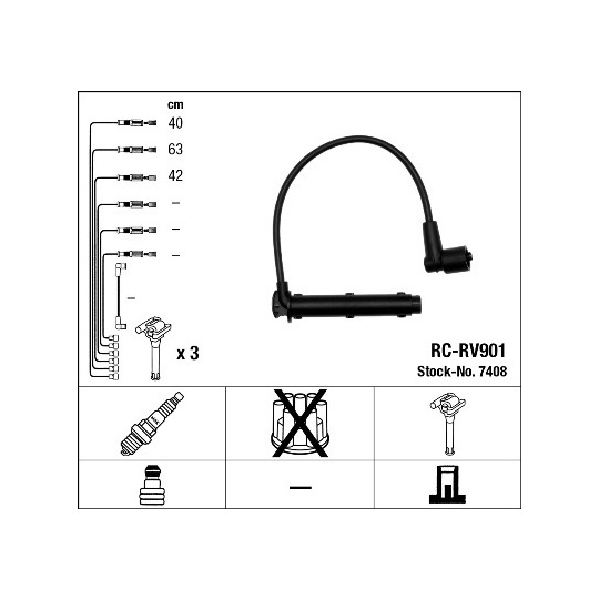 7408 - Ignition Cable Kit 